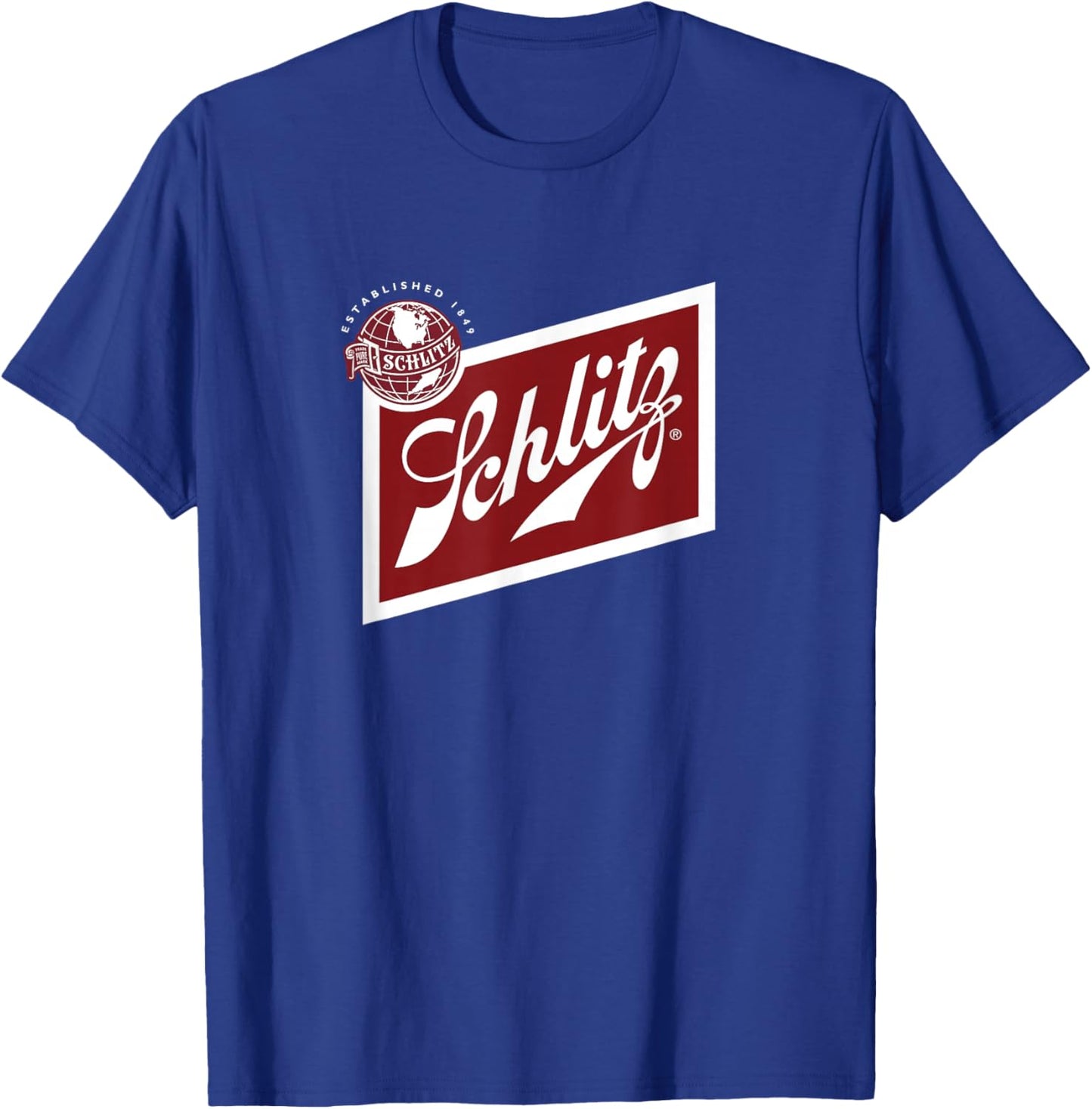 Schlitz Style - Pale Logo T-Shirt - T-Shirt | Royal