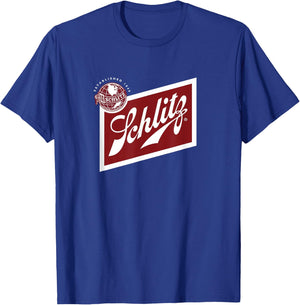 Schlitz Style - Pale Logo T-Shirt - T-Shirt | Royal