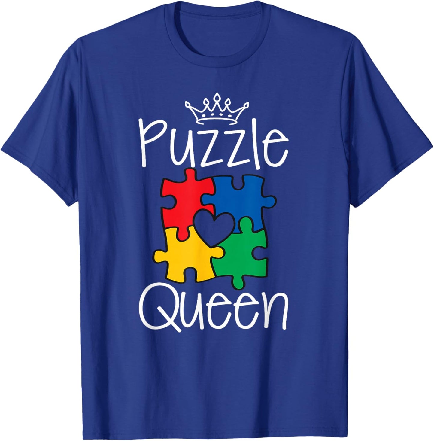 Funny Puzzle Queen Jigsaw Puzzle Lovers Dissectologist T-Shirt - T-Shirt | Royal