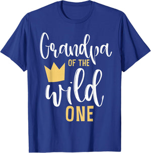 Grandpa of the Wild One Matching 1st Birthday First Thing T-Shirt - T-Shirt | Royal