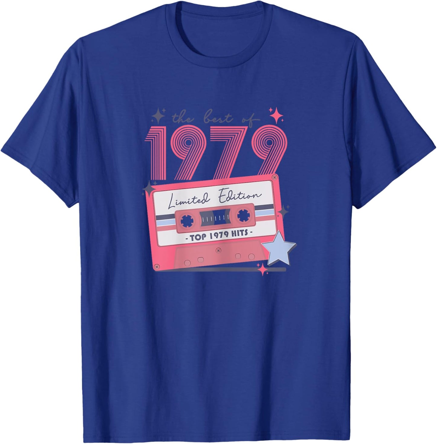 1979 Vintage Birthday Retro Gifts for Woman 70s 80s Disco T-Shirt - T-Shirt | Royal