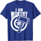 Avengers Endgame Captain America I Am Worthy Mjolnir Shield T-Shirt - T-Shirt | Royal