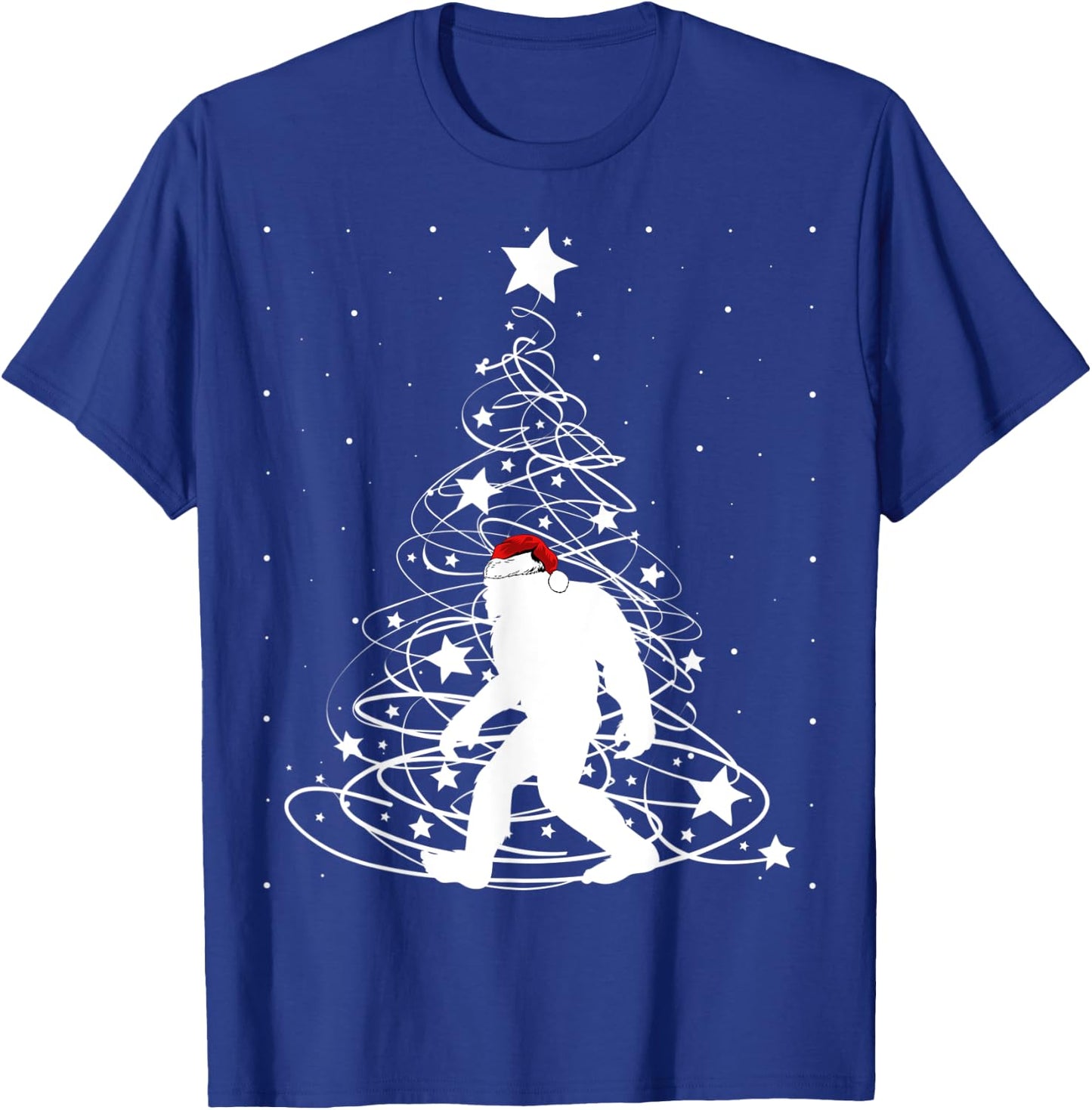 Bigfoot Santa Christmas Shirts for Boys Kids Girls Xmas Gift T-Shirt - T-Shirt | Royal