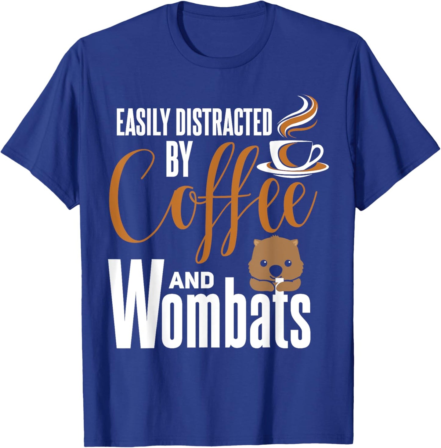 Wombat Shirt Funny Coffee Lover Cute Wombat Lover T-Shirt - T-Shirt | Royal