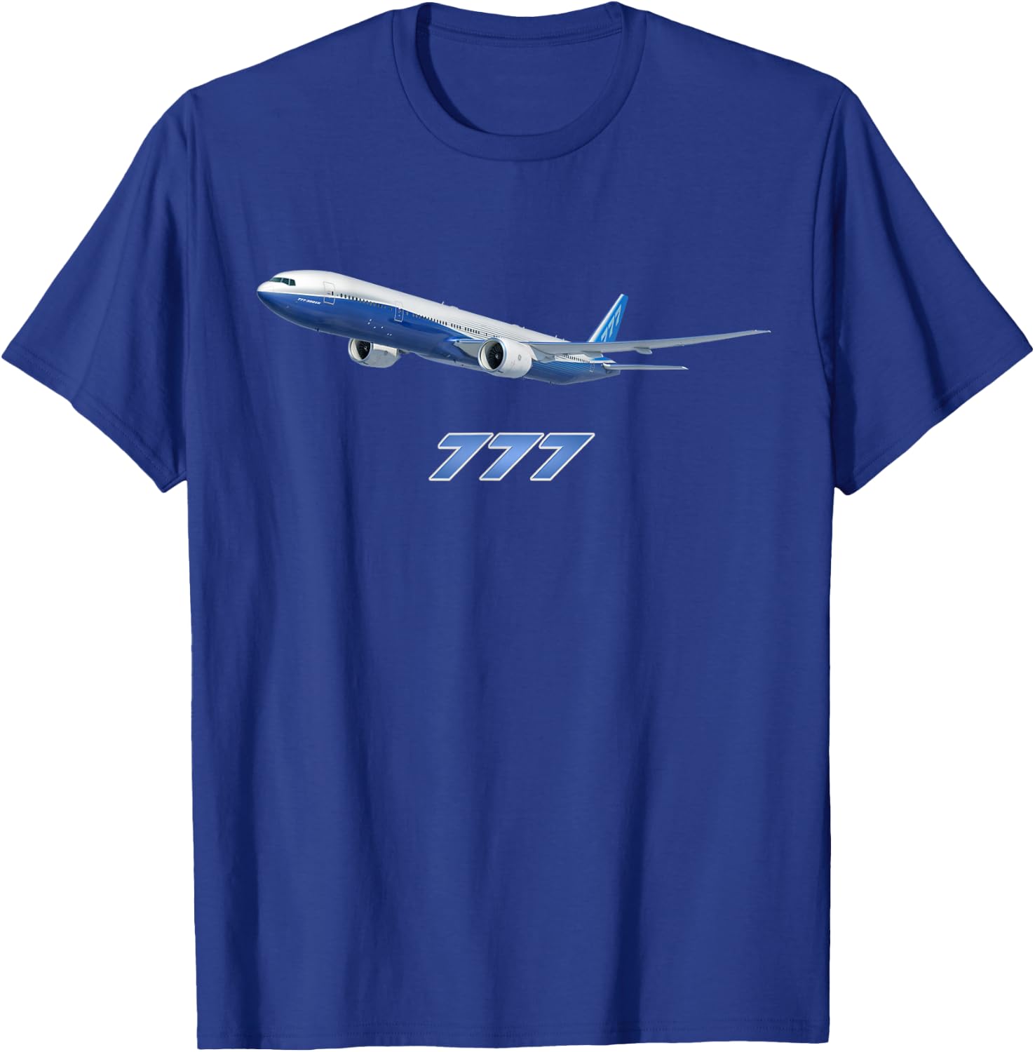 Airline Jet 777 Aircraft Commercial Aircraft Jumbo Jet T-Shirt - T-Shirt | Royal