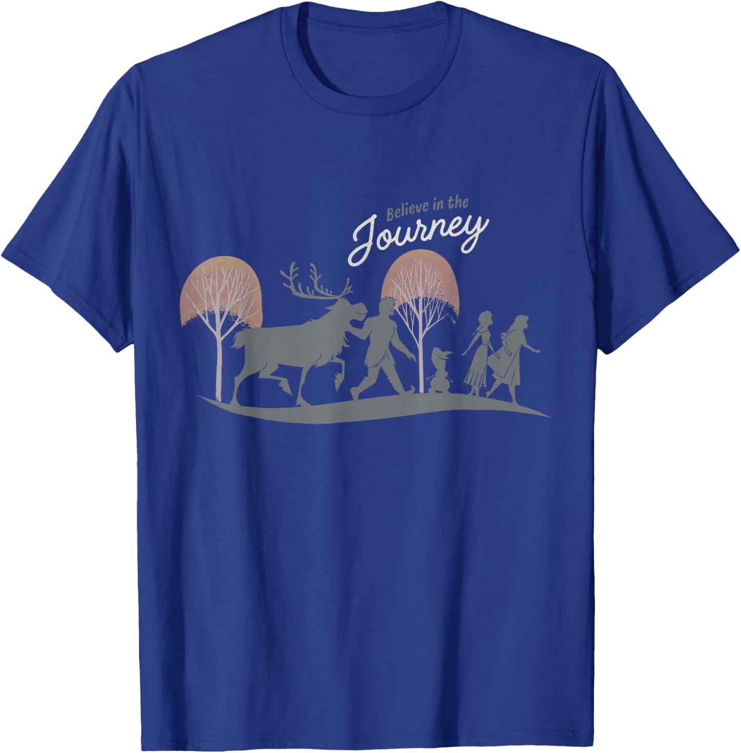 Disney Frozen 2 Believe In The Journey Group Silhouettes T-Shirt - T-Shirt | Royal