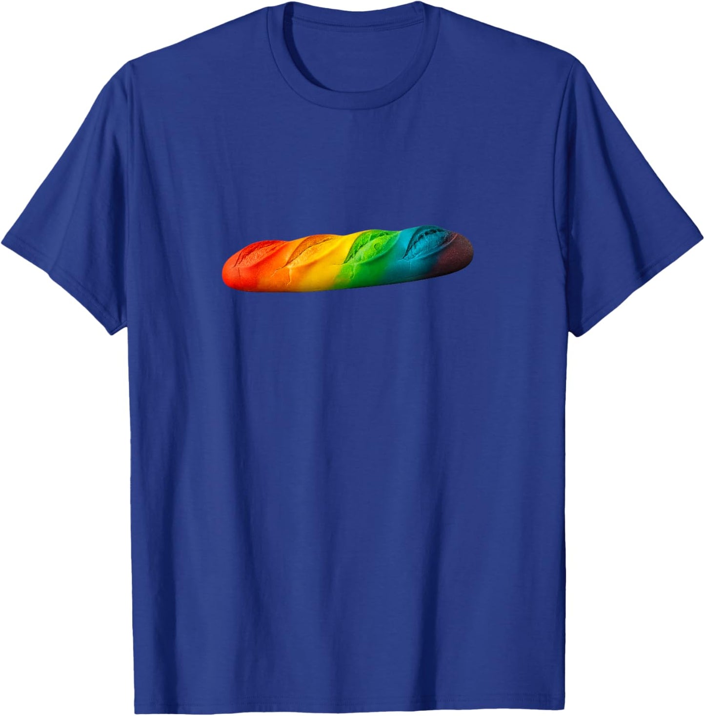 Rainbow Baguette Colorful LGBT Pride Bread T-Shirt - T-Shirt | Royal