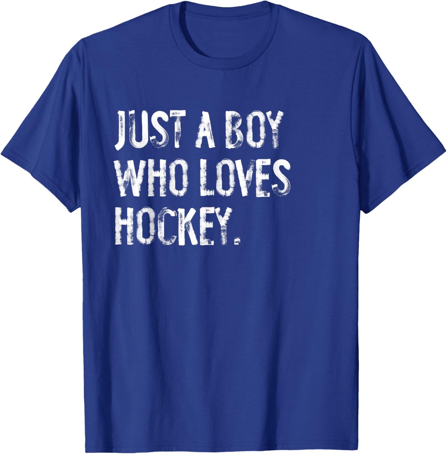 Just A Boy Who Loves Hockey T-Shirt - T-Shirt | Royal