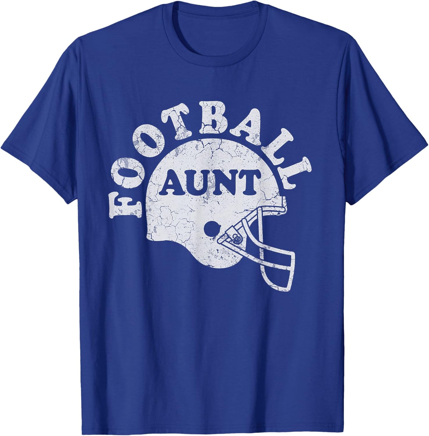 Football Aunt Sports Family T-Shirt - T-Shirt | Royal