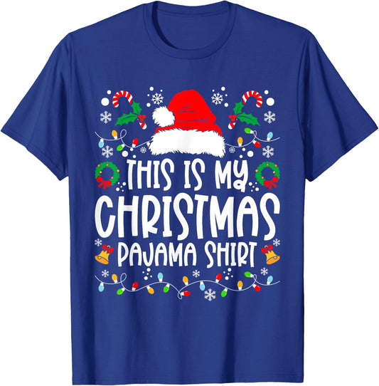 This Is My Christmas Pajama Shirt Family Matching Christmas T-Shirt - T-Shirt | Royal