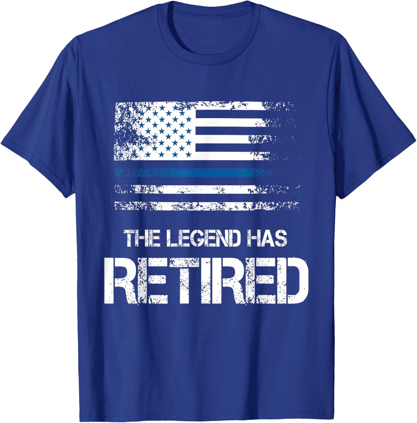 The Legend Has Retired Shirt Police Officer Retirement Gift T-Shirt - T-Shirt | Royal