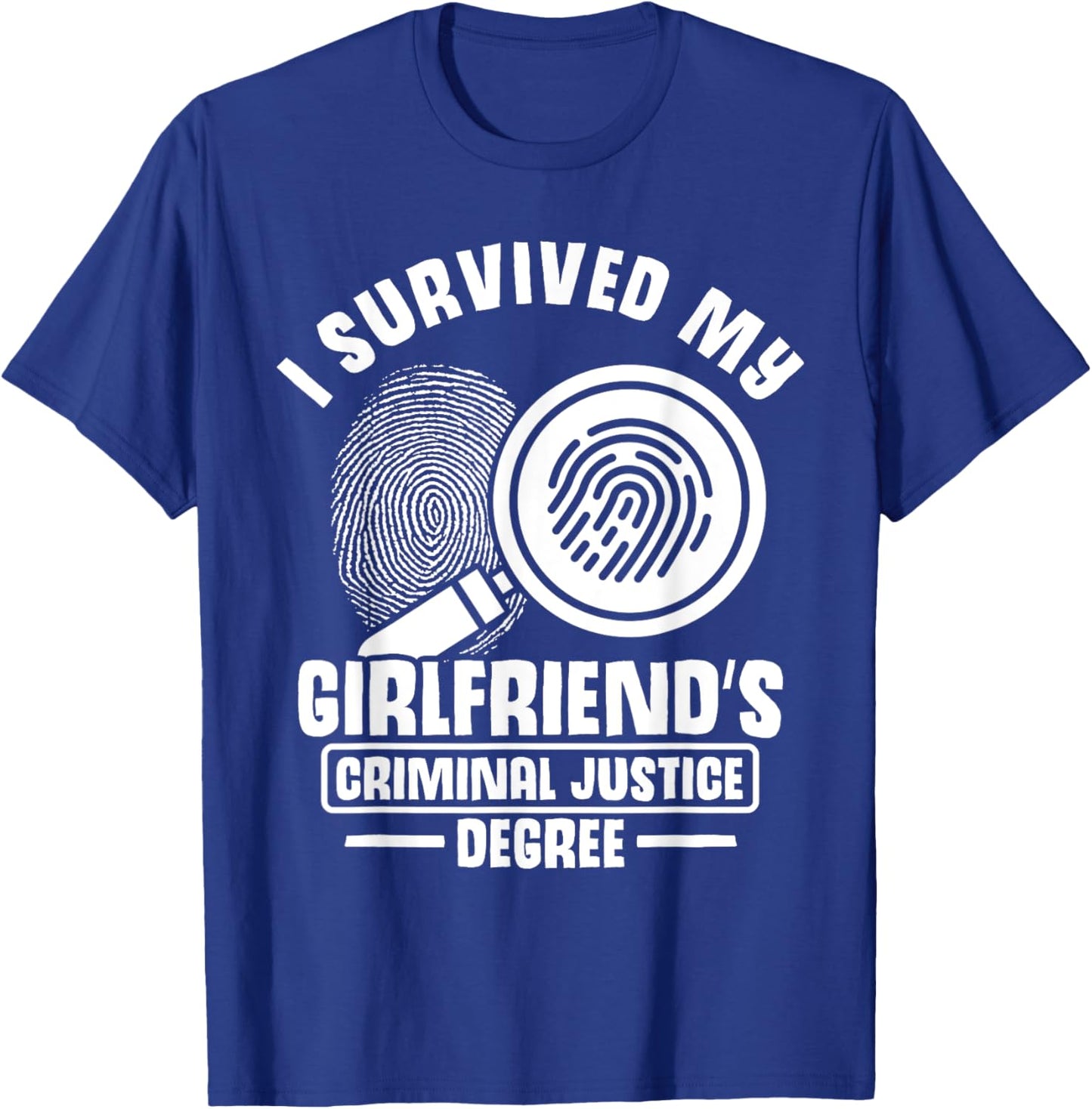 Criminal Justice Student Graduation Criminal Justice School T-Shirt - T-Shirt | Royal