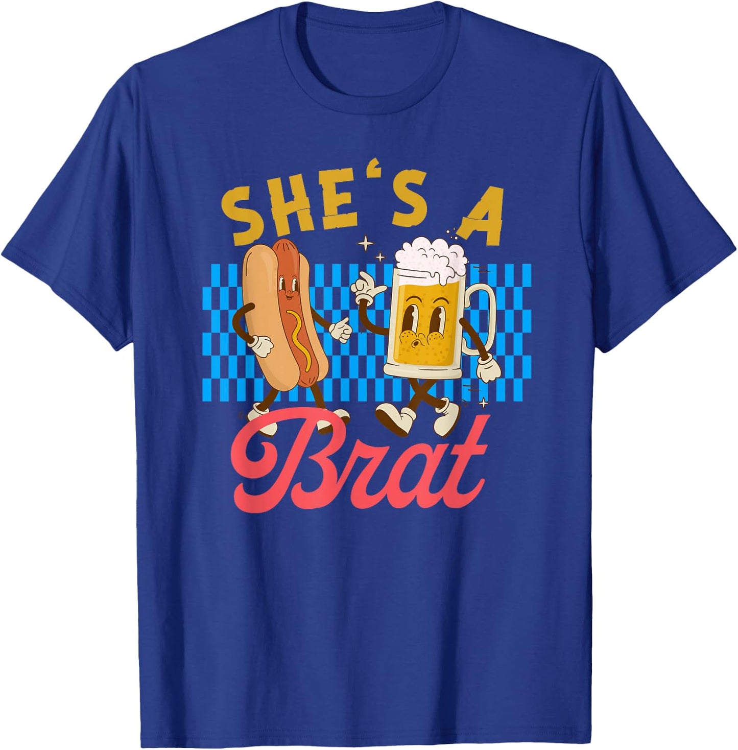Oktoberfest Couples She’s A Brat Drinking German Beer T-Shirt - T-Shirt | Royal