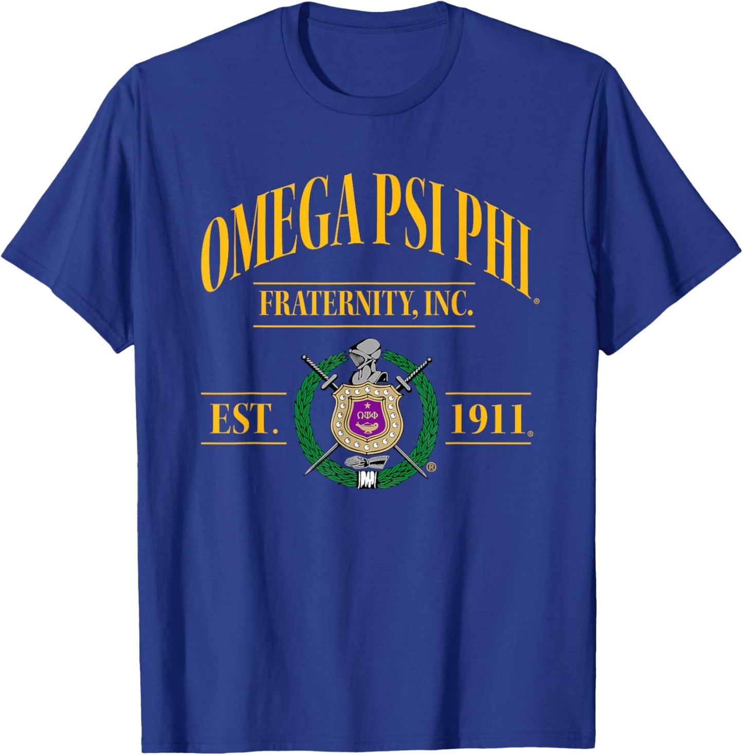 Omega Psi Phi Fraternity Paraphernalia, Omega Psi Phi Ques T-Shirt - T-Shirt | Royal