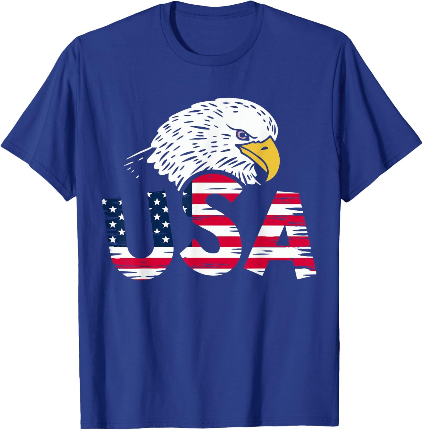 USA American Flag Eagle for Patriotic T-Shirt - T-Shirt | Royal