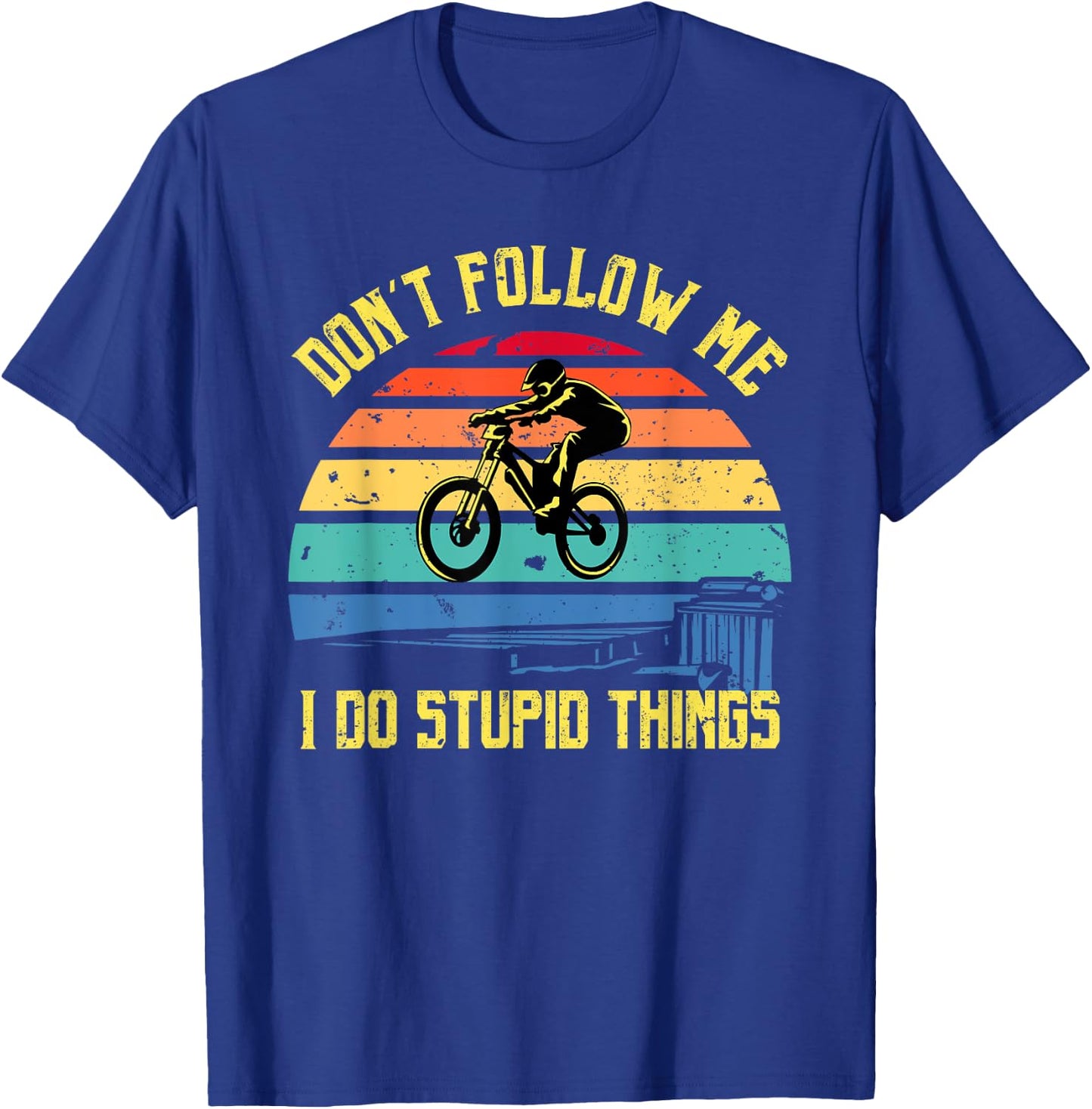 Don't Follow Me - Downhill Rider Mountainbike Rider MTB T-Shirt - T-Shirt | Royal