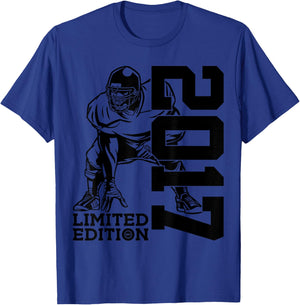 9th BIRTHDAY FOOTBALL LIMITED EDITION 2017 T-Shirt - T-Shirt | Royal