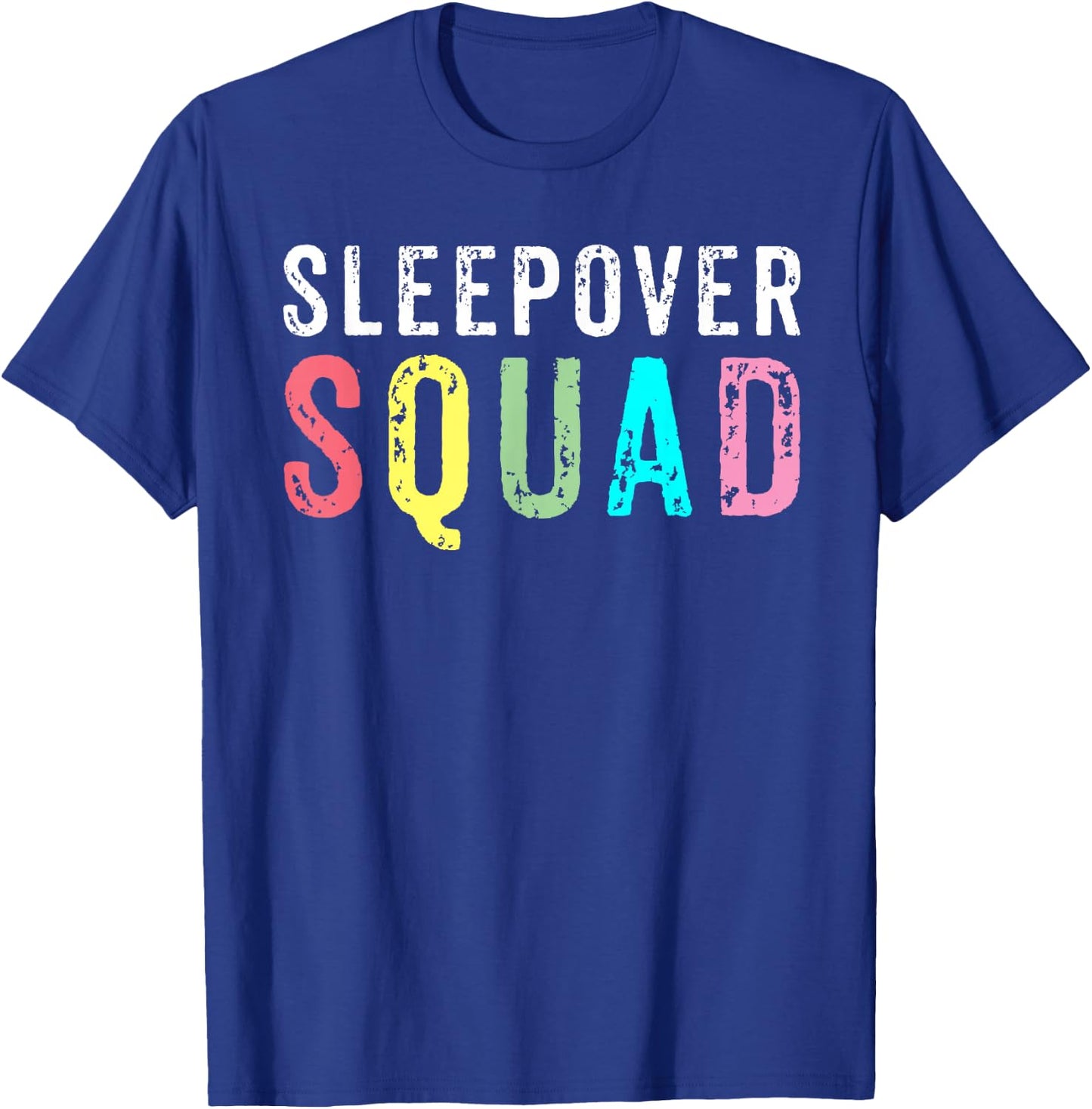 Sleepover Squad Slumber Party Overnight Pajama T-Shirt - T-Shirt | Royal