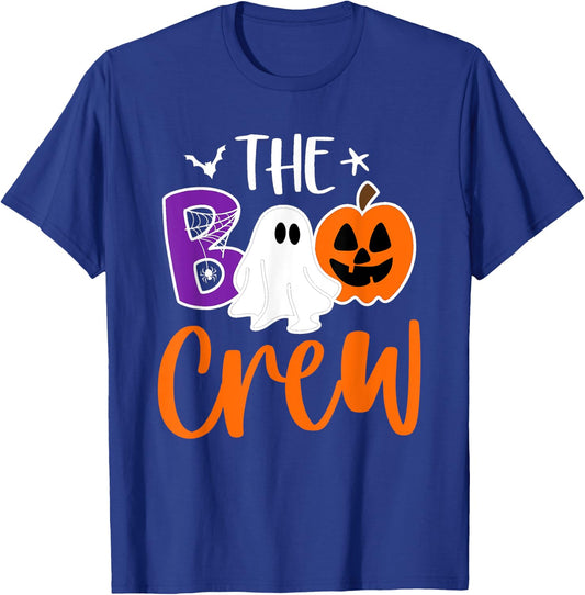 Halloween The Boo Crew Cute Ghost Spooky Family Matching T-Shirt - T-Shirt | Royal