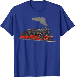 Real Steam Train I Locomotive T-Shirt - T-Shirt | Royal
