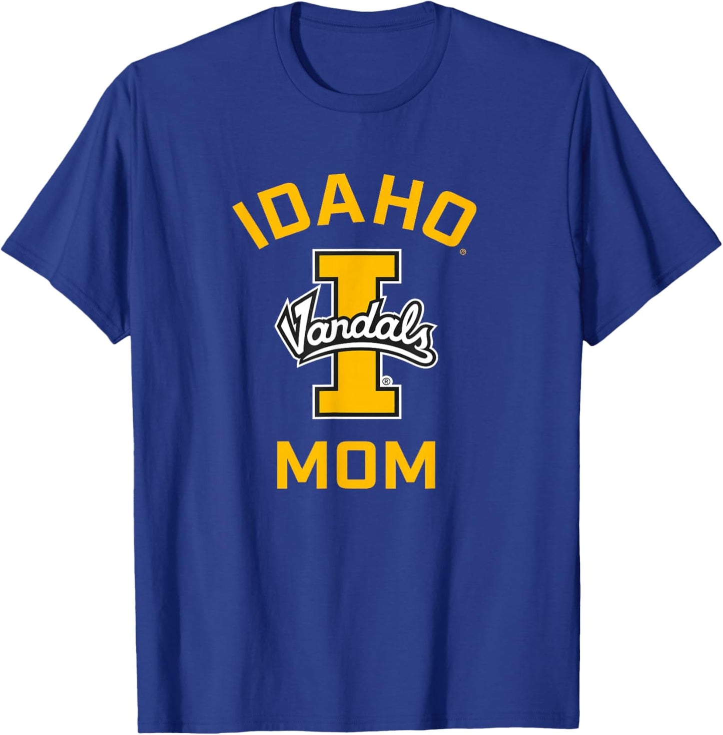 University of Idaho Vandals Arched Mom T-Shirt - T-Shirt | Royal