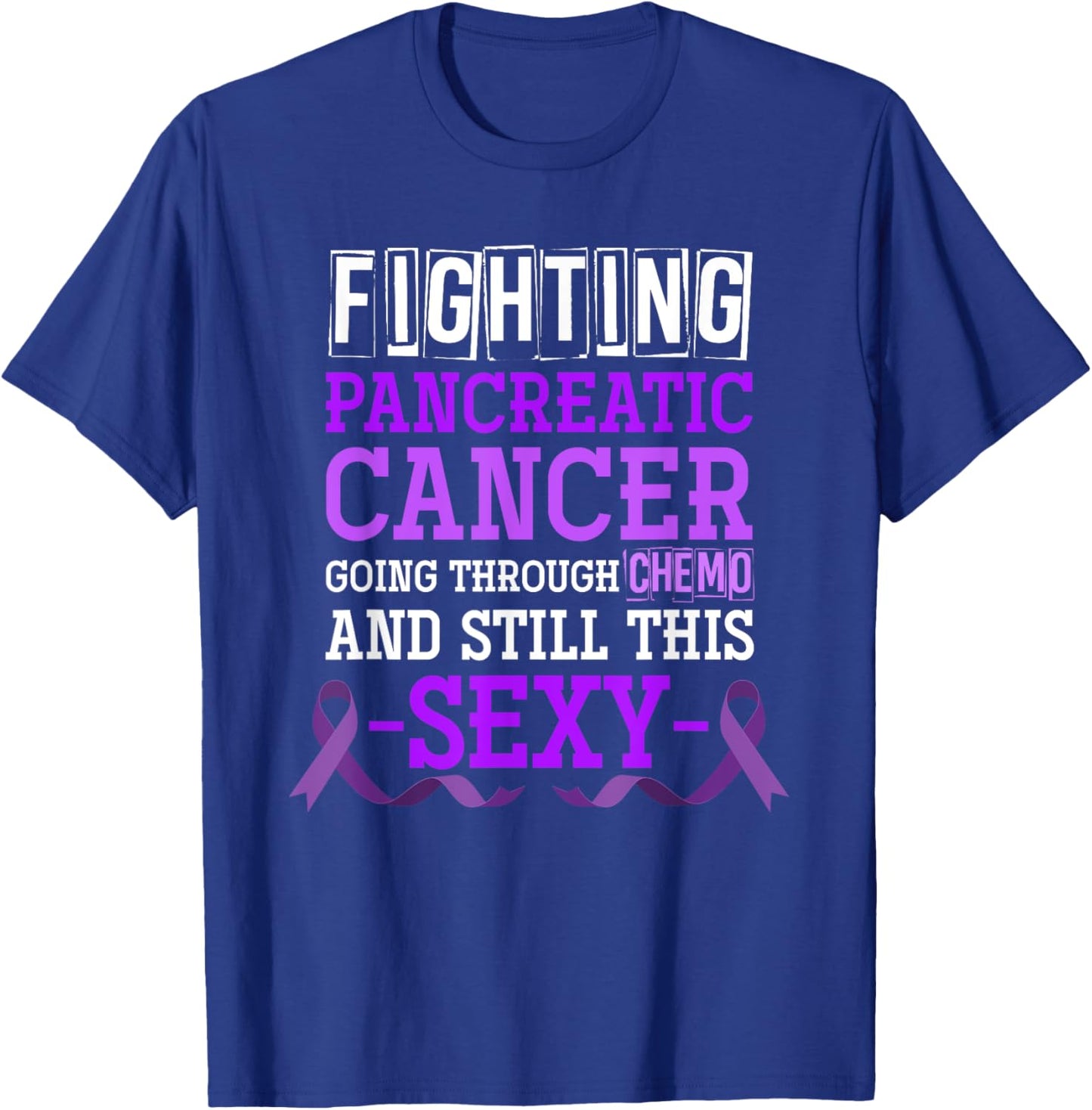 Fighting Pancreatic Cancer T-Shirt - T-Shirt | Royal