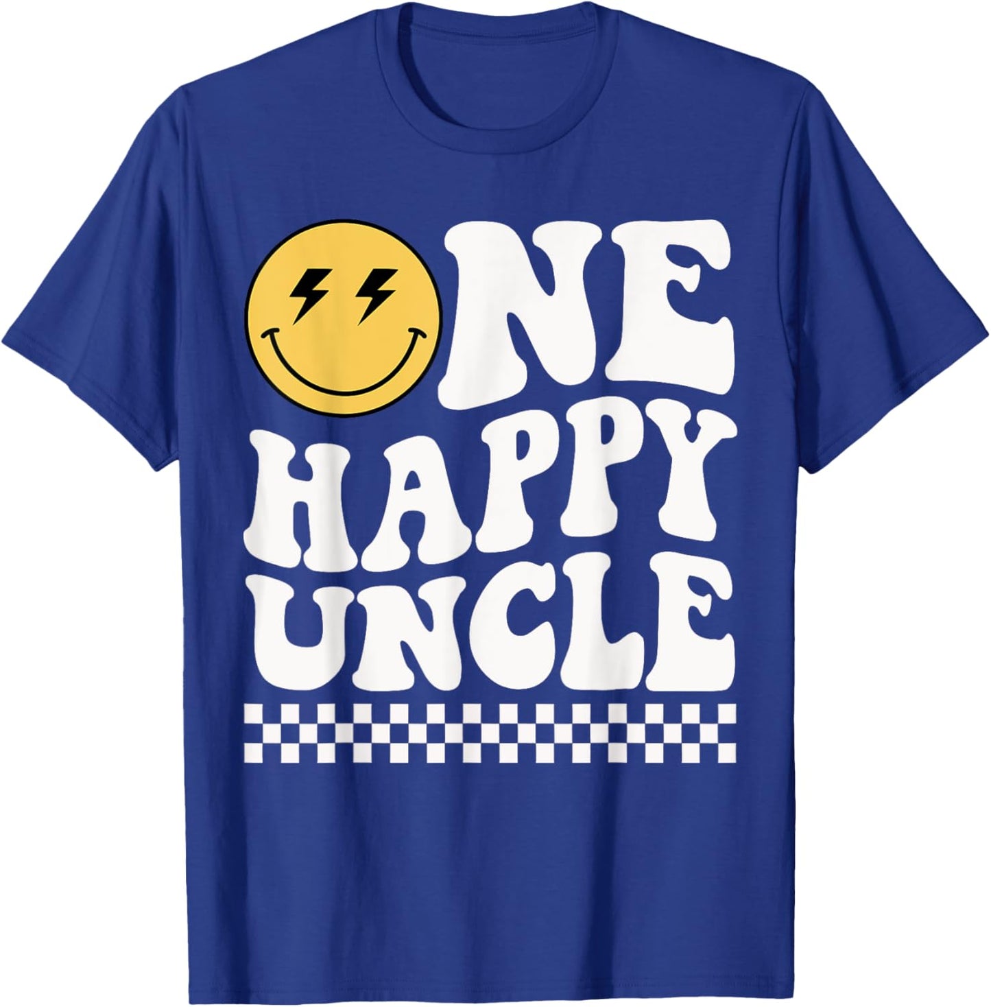 One Happy Dude Uncle] 1st Birthday Family Matching T-Shirt - T-Shirt | Royal