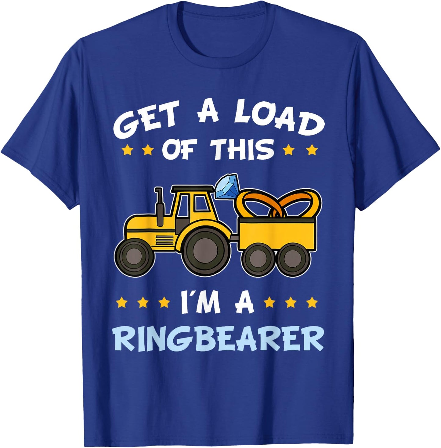 Get A Load Of This I'm The Ring Bearer Truck Boy Gift T-Shirt - T-Shirt | Royal