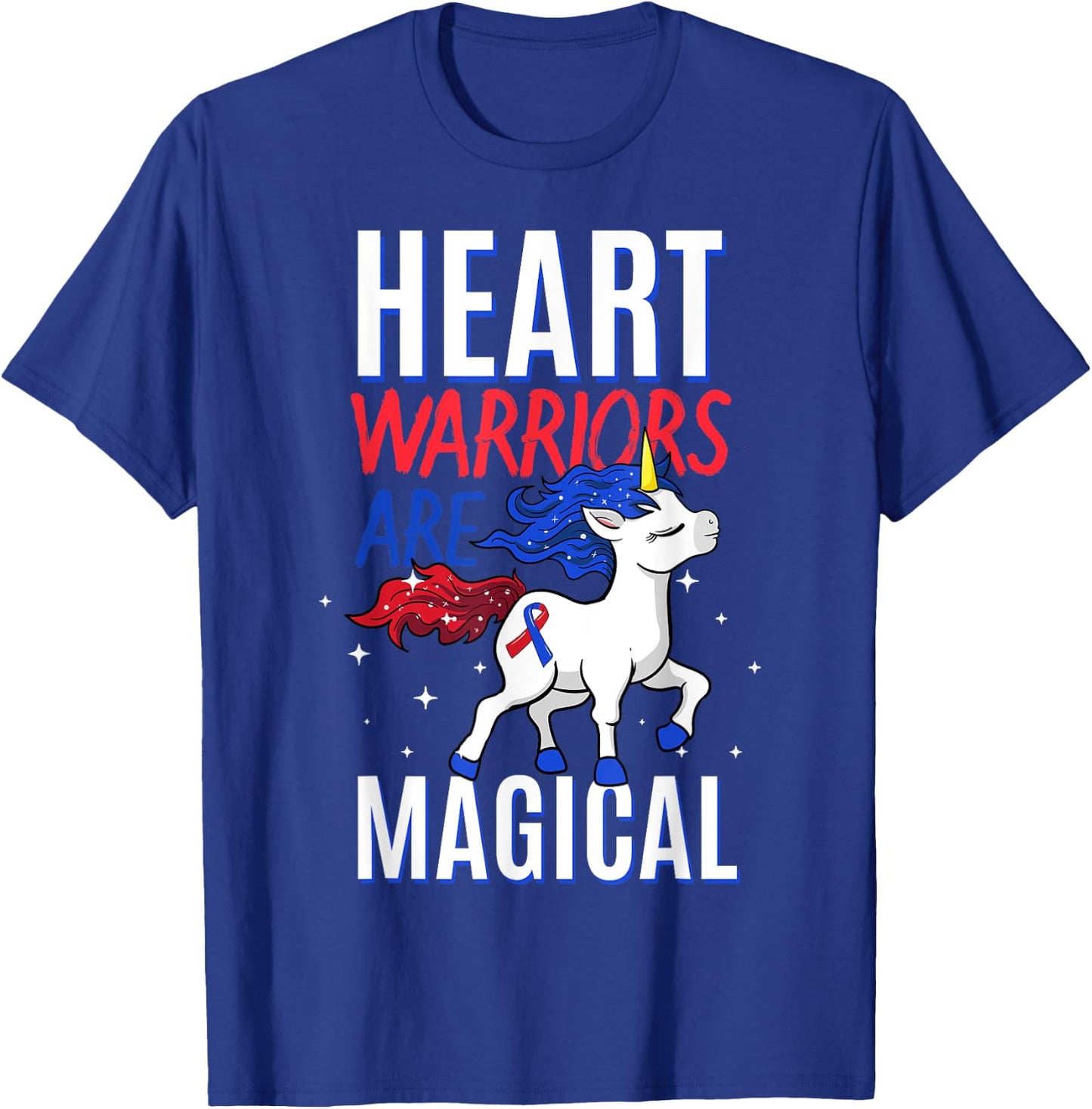 Heart Warriors Are Magical Congenital Heart Disease T-Shirt - T-Shirt | Royal