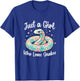 Just A Girl Who Loves Snakes - Cute Snake Pastel Color Art T-Shirt - T-Shirt | Royal