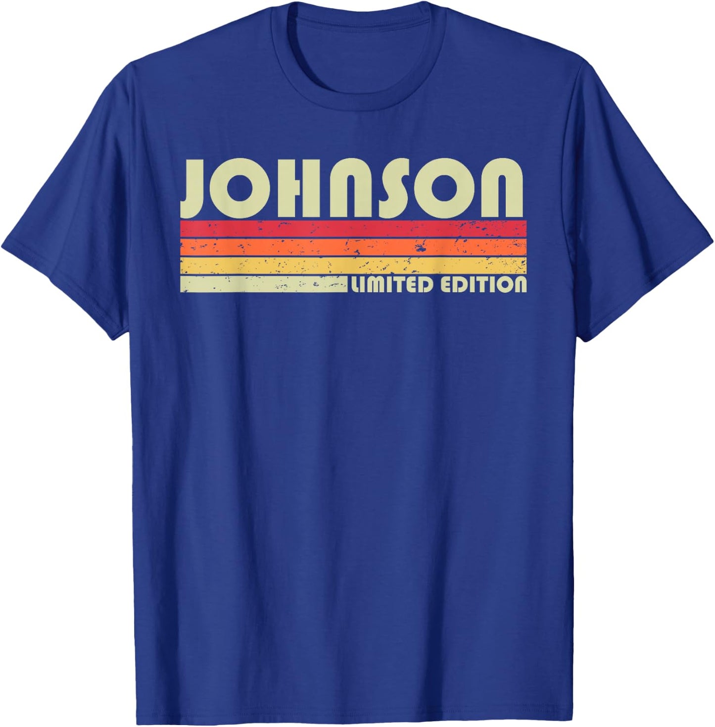 Johnson Gift Name Personalized Funny Retro Vintage Birthday T-Shirt - T-Shirt | Royal