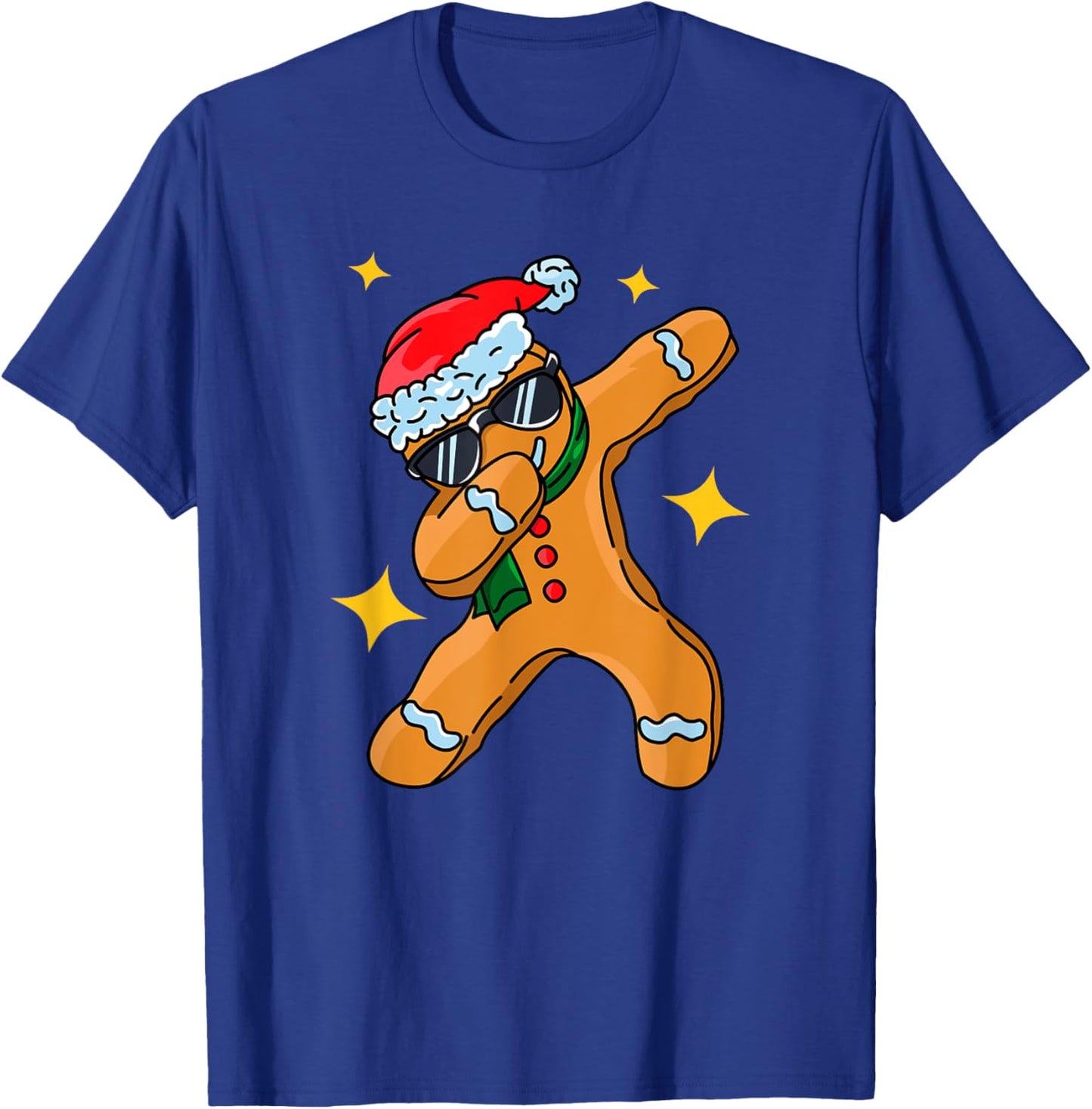 Dabbing Gingerbread Christmas Funny Merry Christmas T-Shirt - T-Shirt | Royal