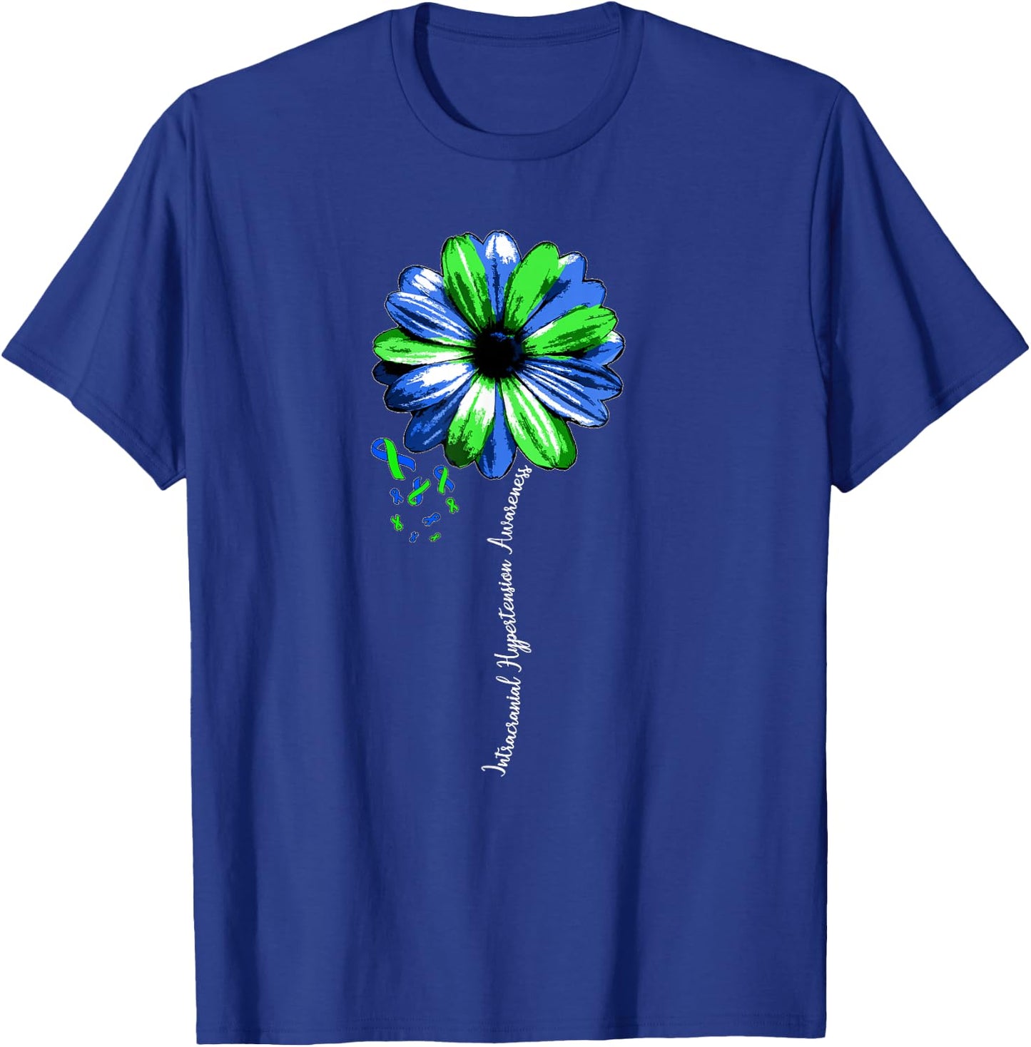 Intracranial Hypertension Awareness Shirt Warrior Pretty T-Shirt - T-Shirt | Royal