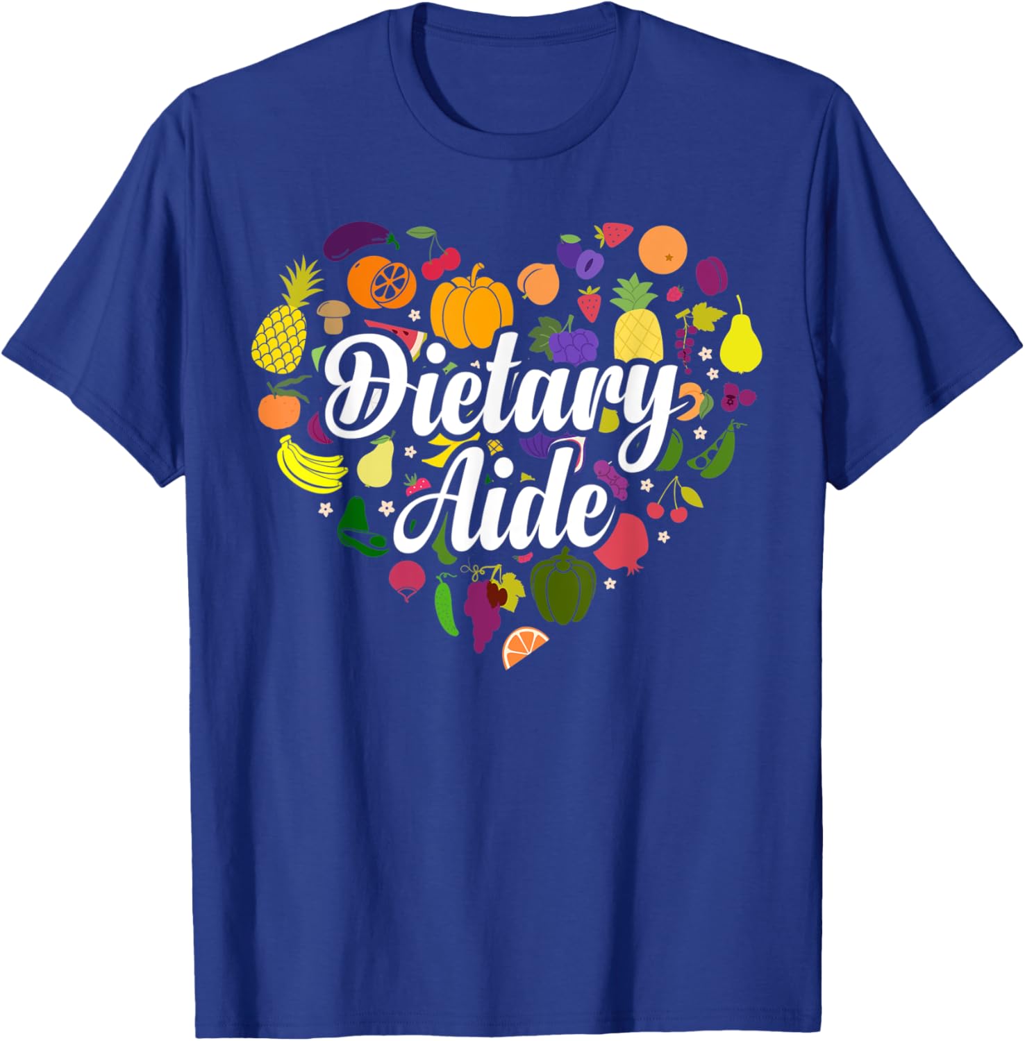Cute Dietary Aide Heart T-Shirt - T-Shirt | Royal