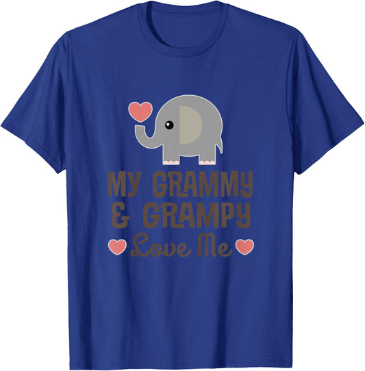 Kids Grammy and Grampy Love Me T-Shirt - T-Shirt | Royal
