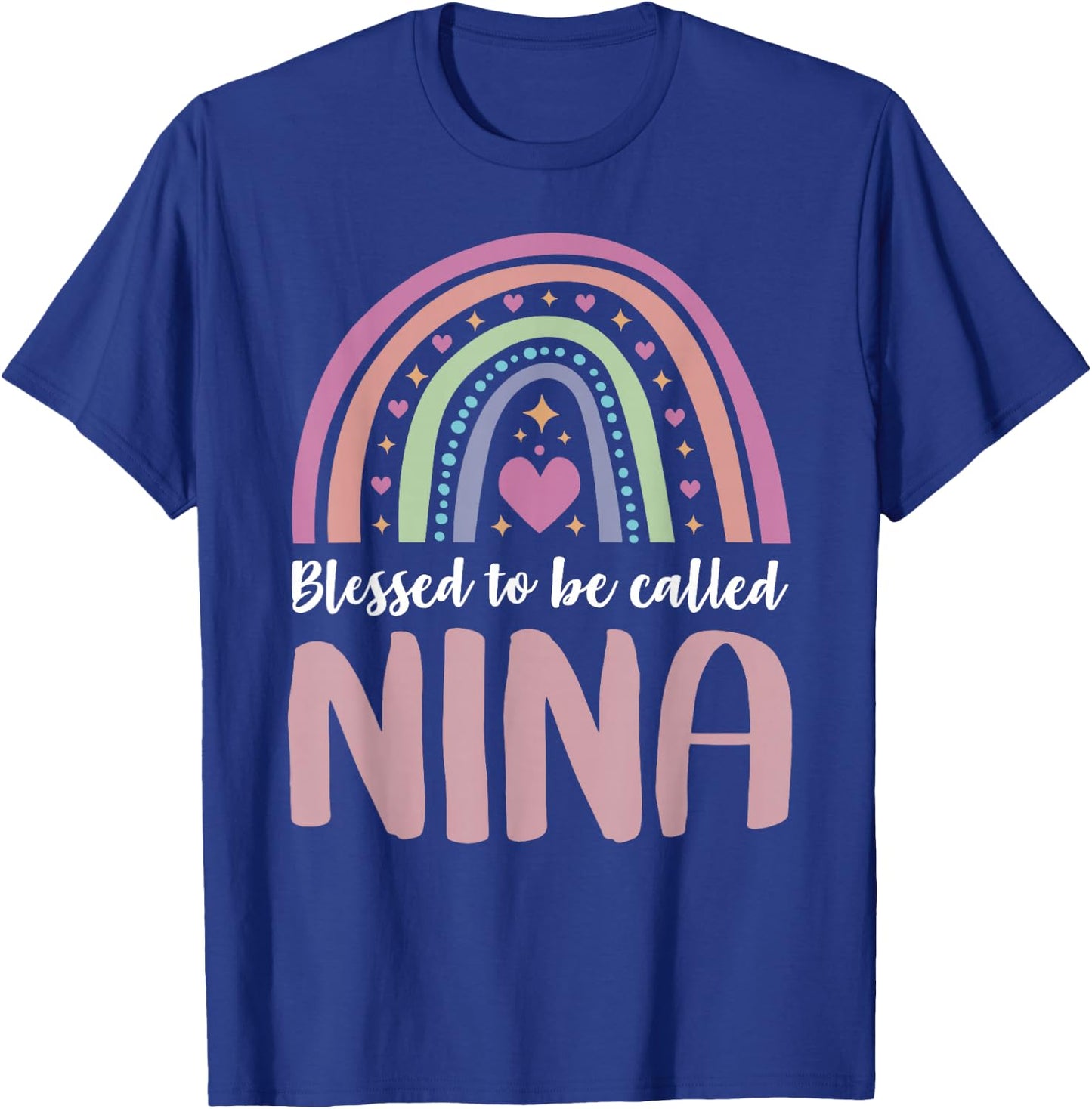 Nina Shirt for Grandma Women Mothers Day Blessed Nina T-Shirt - T-Shirt | Royal