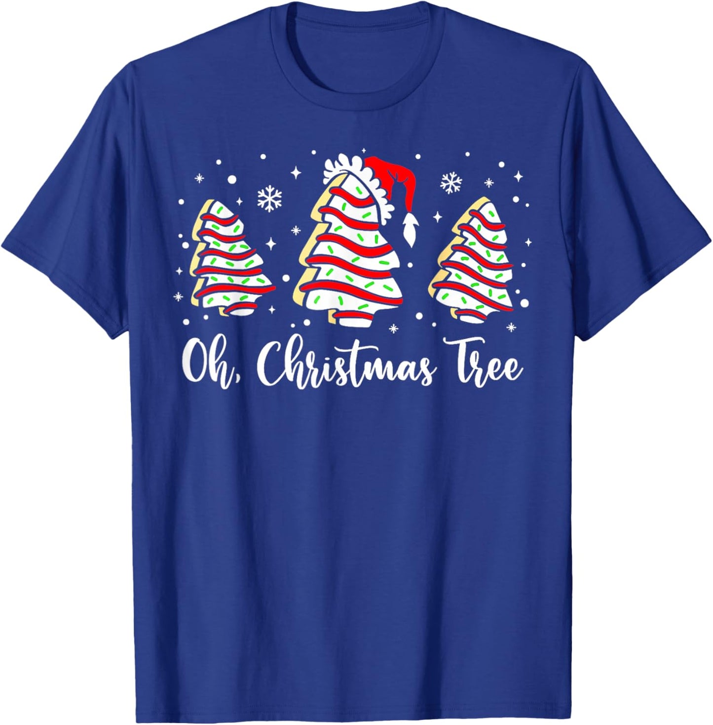 Groovy Oh Christmas Tree Cakes Debbie Becky Jen Cake Lovers T-Shirt - T-Shirt | Royal