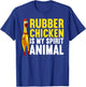 Funny Rubber Chicken Women Kids Rubber Chicken Lover T-Shirt - T-Shirt | Royal
