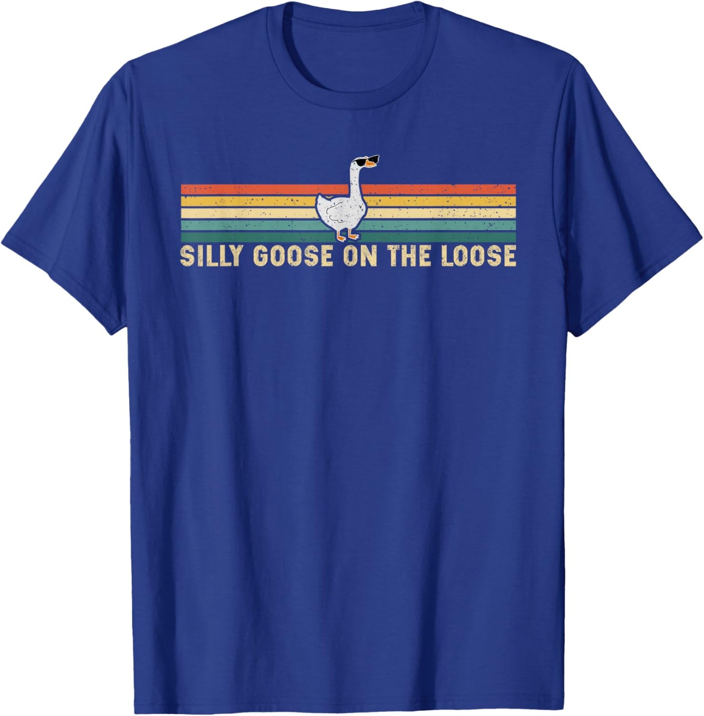 Graphic Men, Funny Shirts , Silly Goose T-Shirt - T-Shirt | Royal