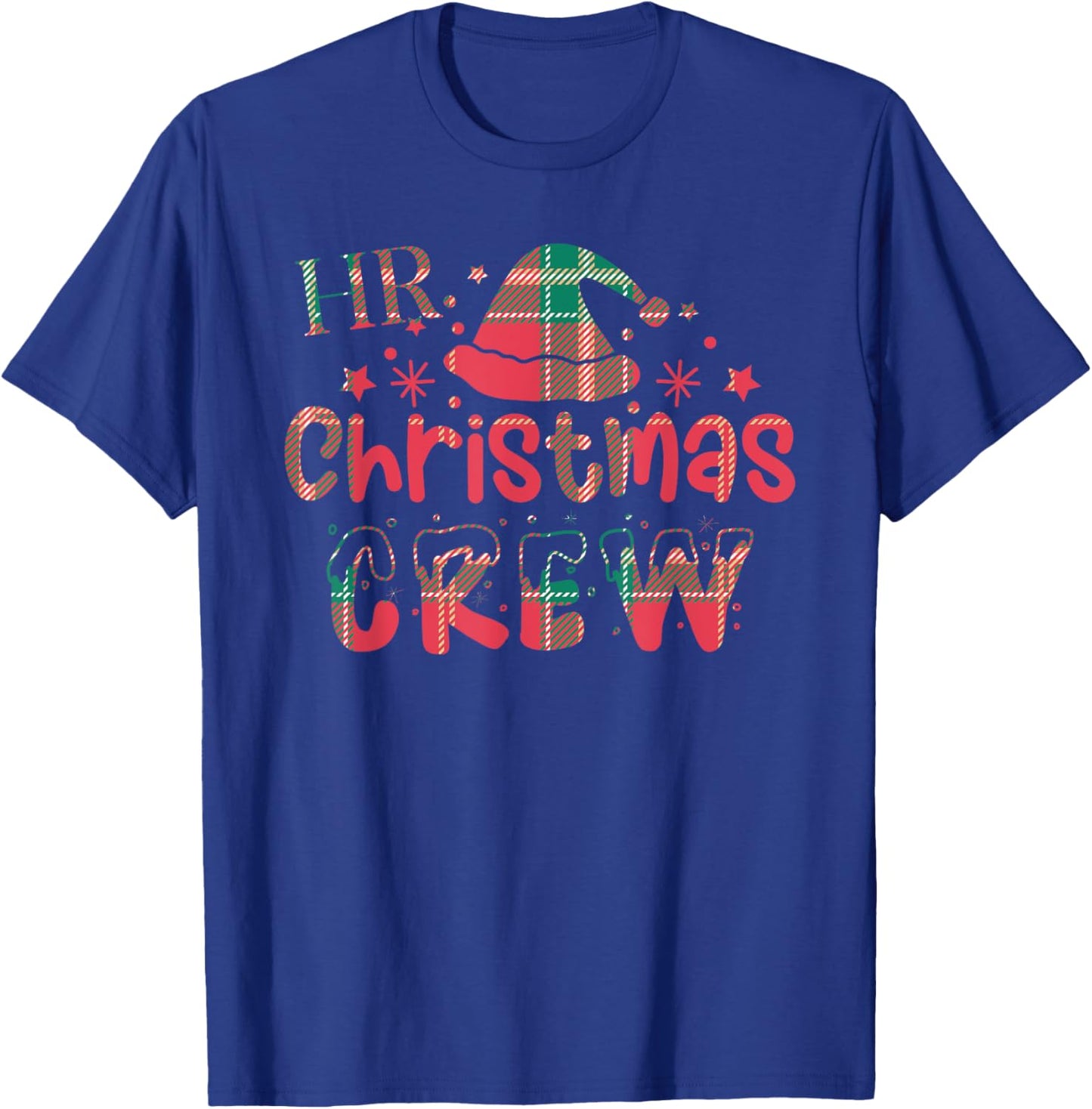 HR Christmas Crew Human Resources Vintage Funny Ugly Sweater T-Shirt - T-Shirt | Royal