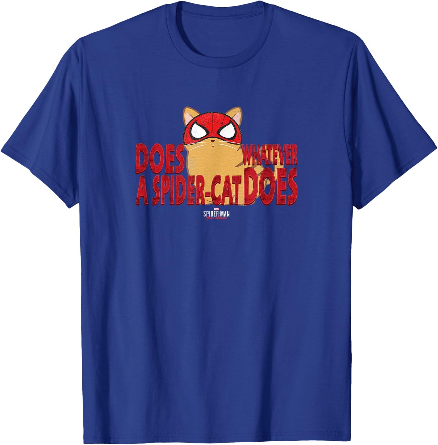 Marvel Spider-Man: Miles Morales Spider-Cat Does Whatever T-Shirt - T-Shirt | Royal