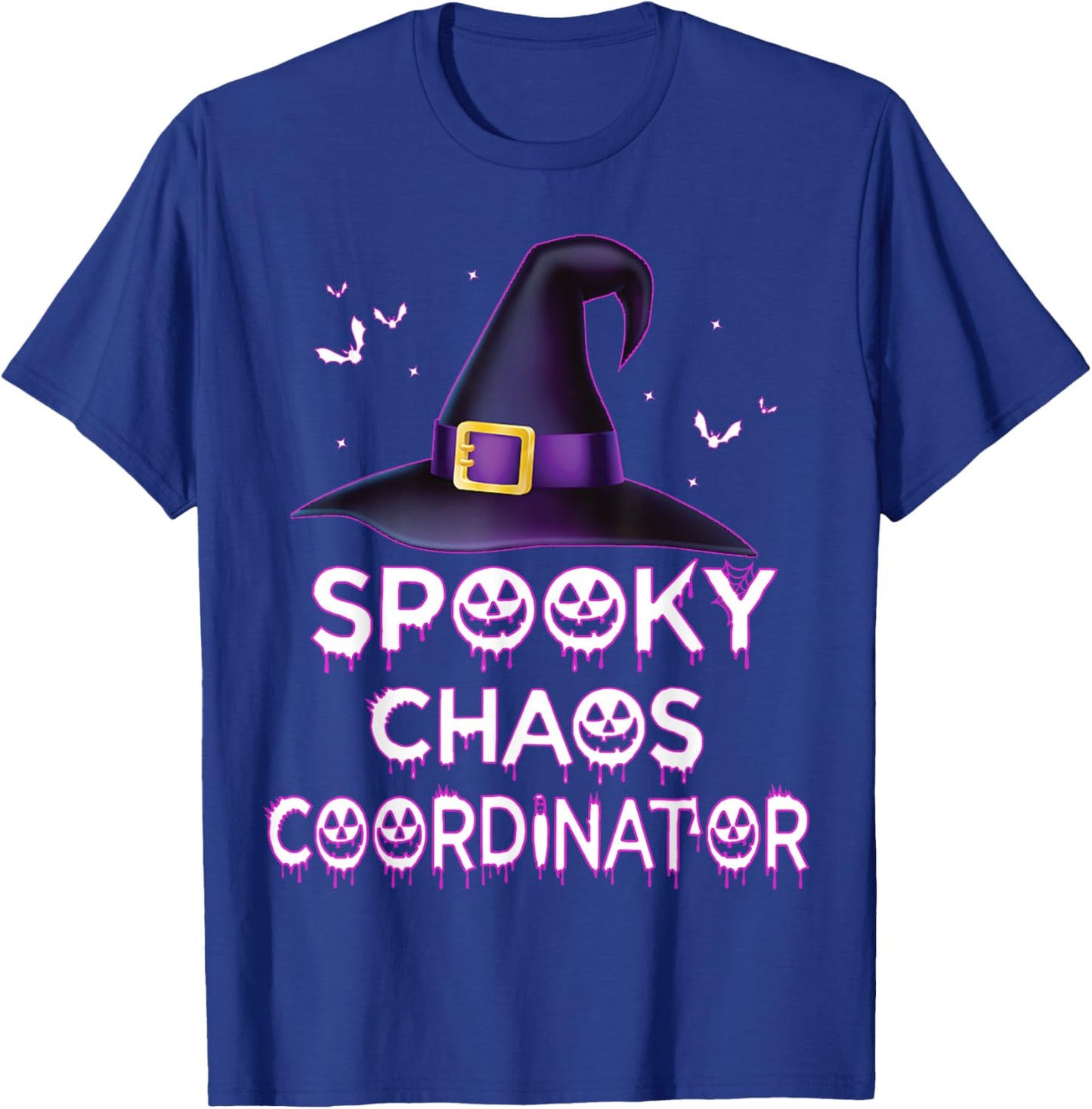 Spooky Chaos Coordinator Halloween Costume 2023 T-Shirt - T-Shirt | Royal