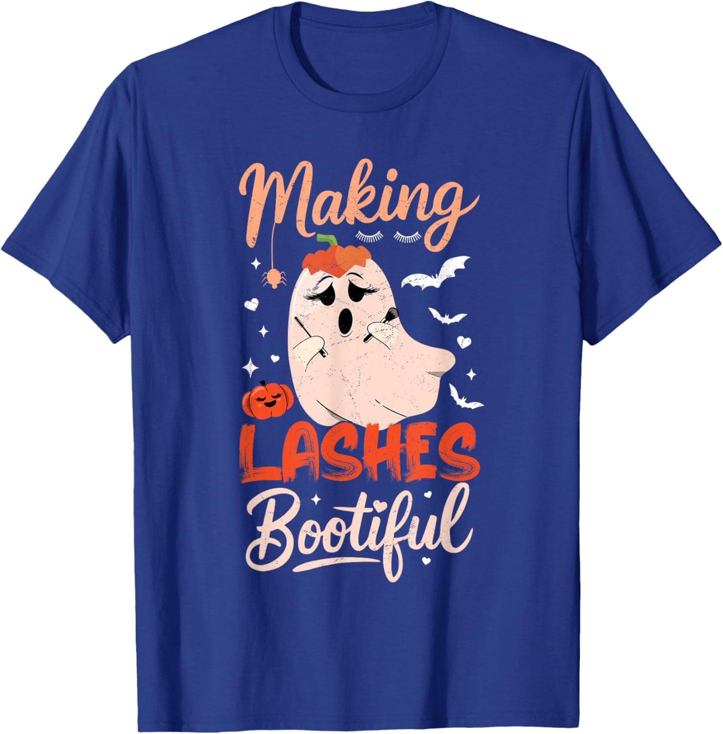 Funny Making Lashes Bootiful Halloween Costume Lash Tech T-Shirt - T-Shirt | Royal