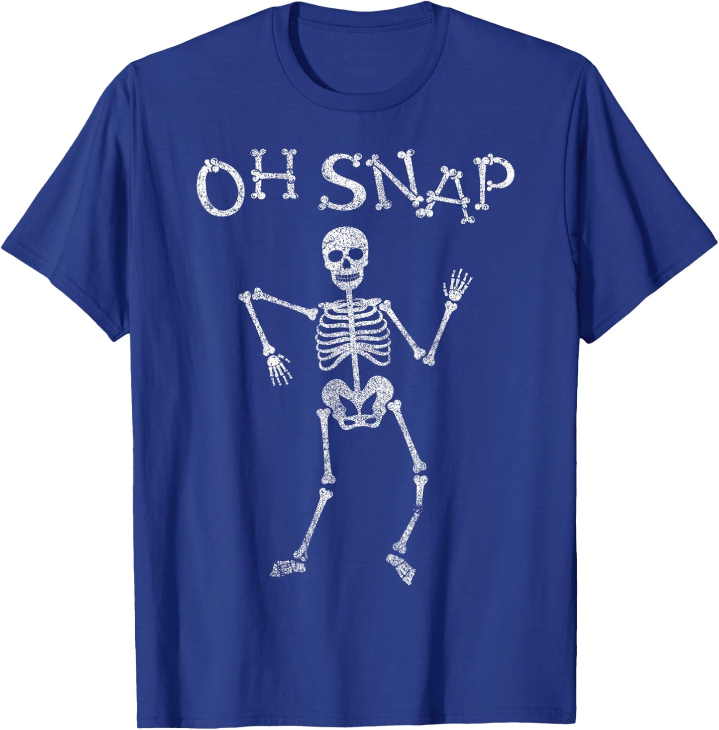 Funny Skeleton Oh Snap Halloween Night Party Costume T-Shirt - T-Shirt | Royal