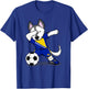 Dabbing Husky Dog Bosnia And Herzegovina Soccer Fans Jersey T-Shirt - T-Shirt | Royal