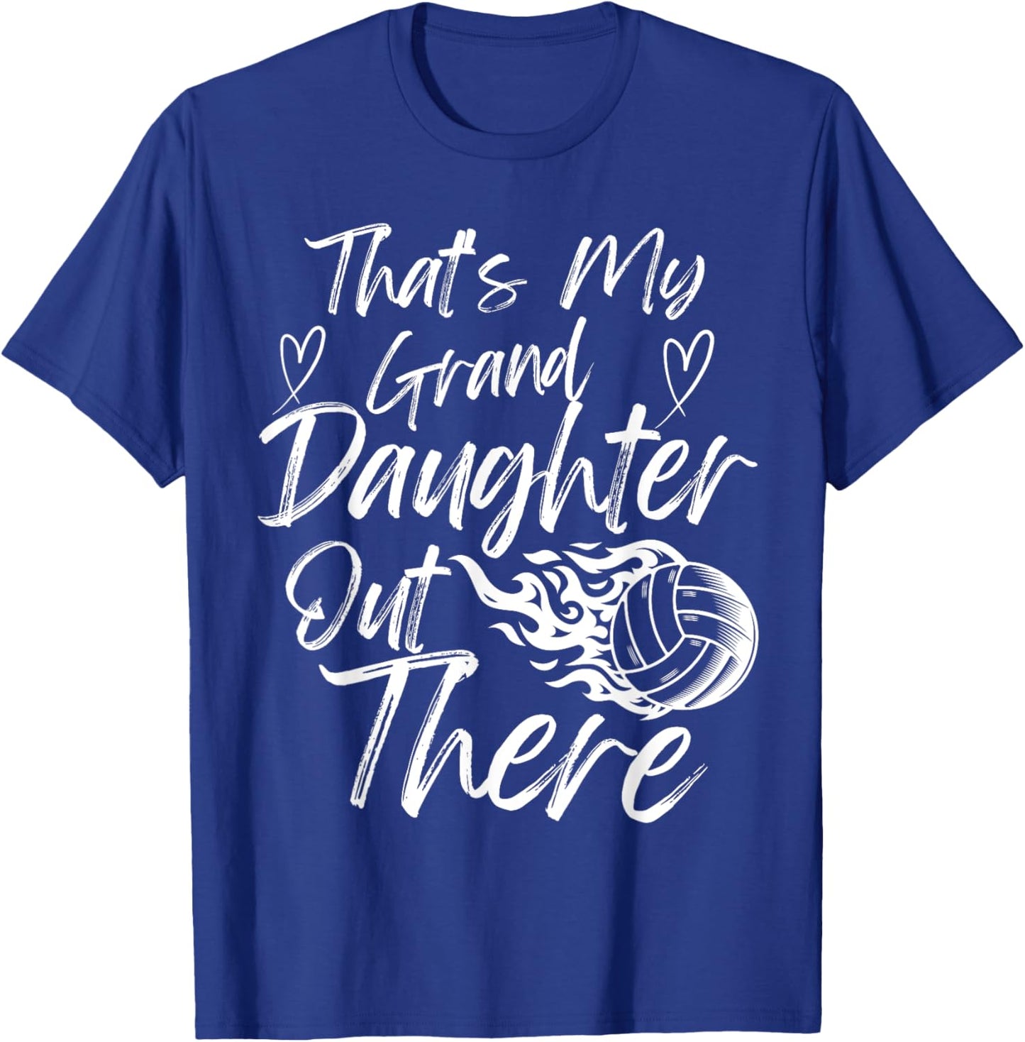 That's My Granddaughter Out There Volleyball Grandma Grandpa T-Shirt - T-Shirt | Royal