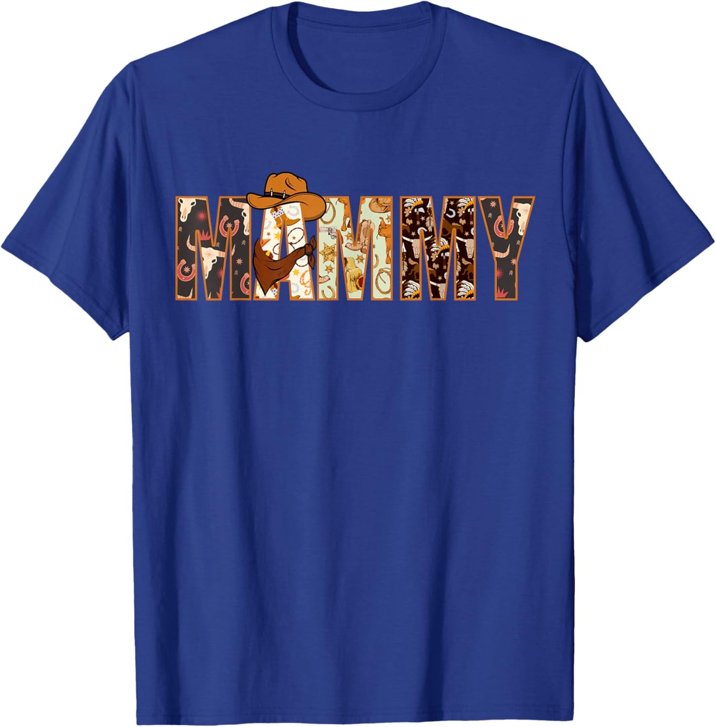 Mammy Western Rodeo Family Matching Birthday T-Shirt - T-Shirt | Royal