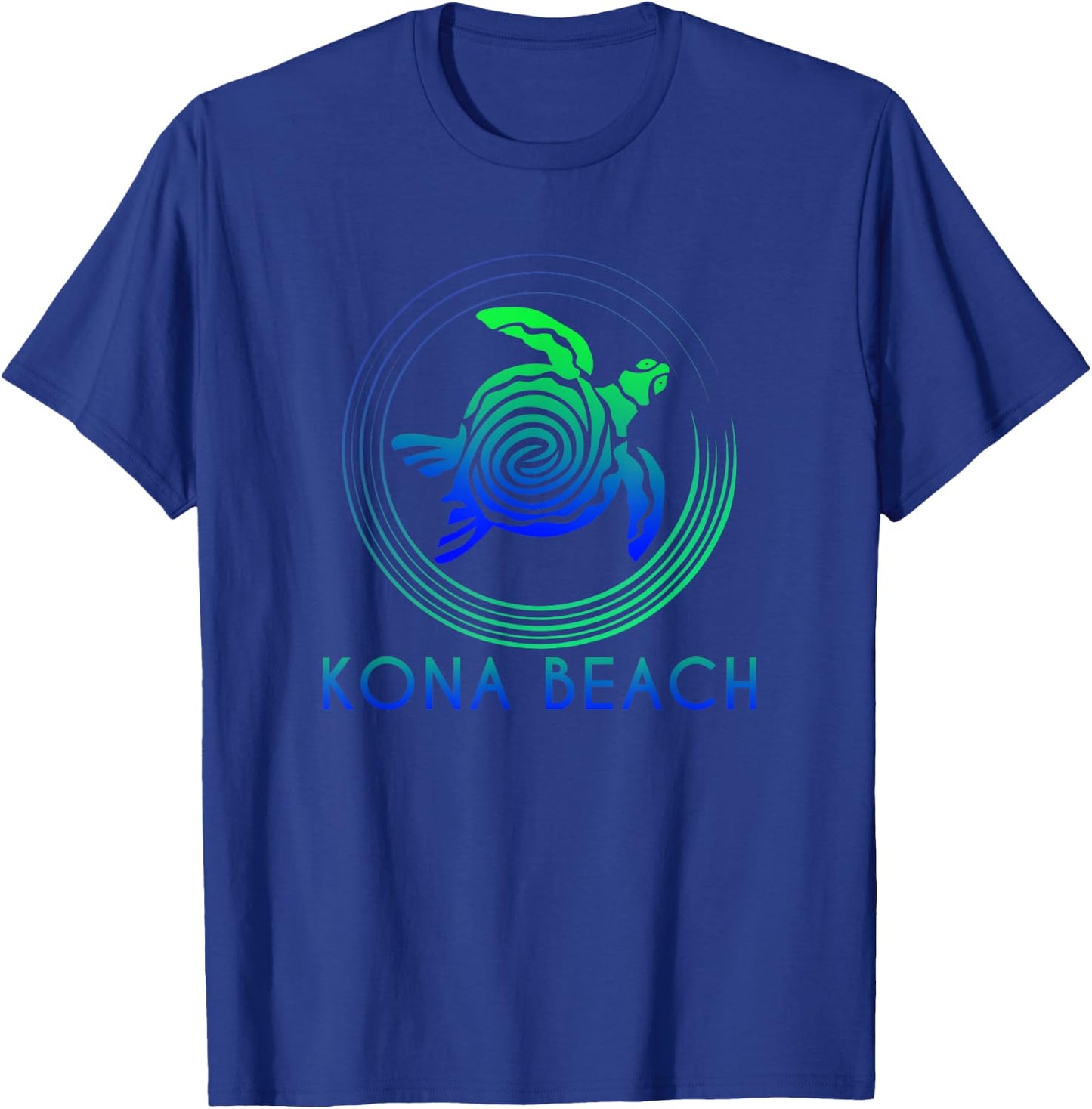 Kona Beach Hawaii Tribal Turtle Shirt T-Shirt - T-Shirt | Royal