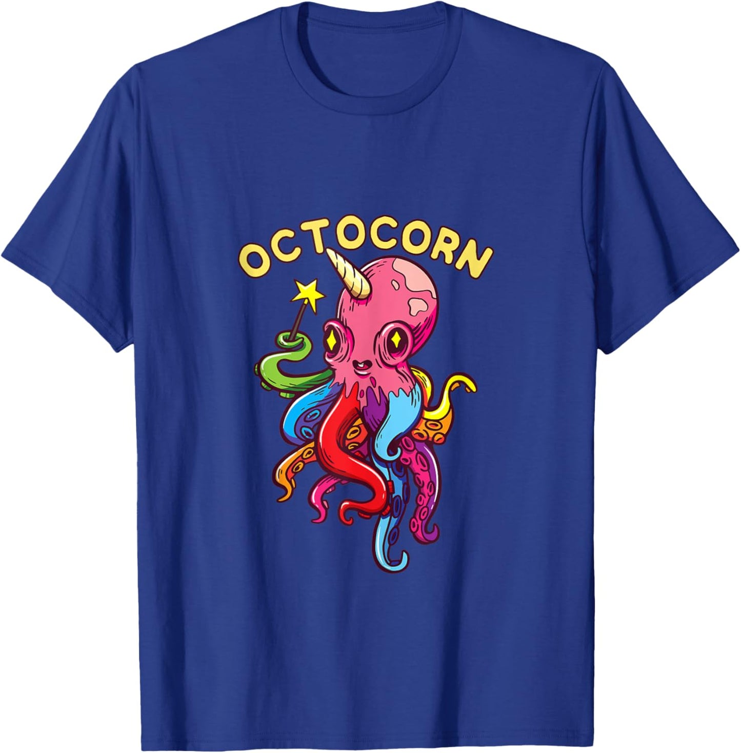 Octocorn Octopus Unicorn - Cute Magical Devil Fish T-Shirt - T-Shirt | Royal