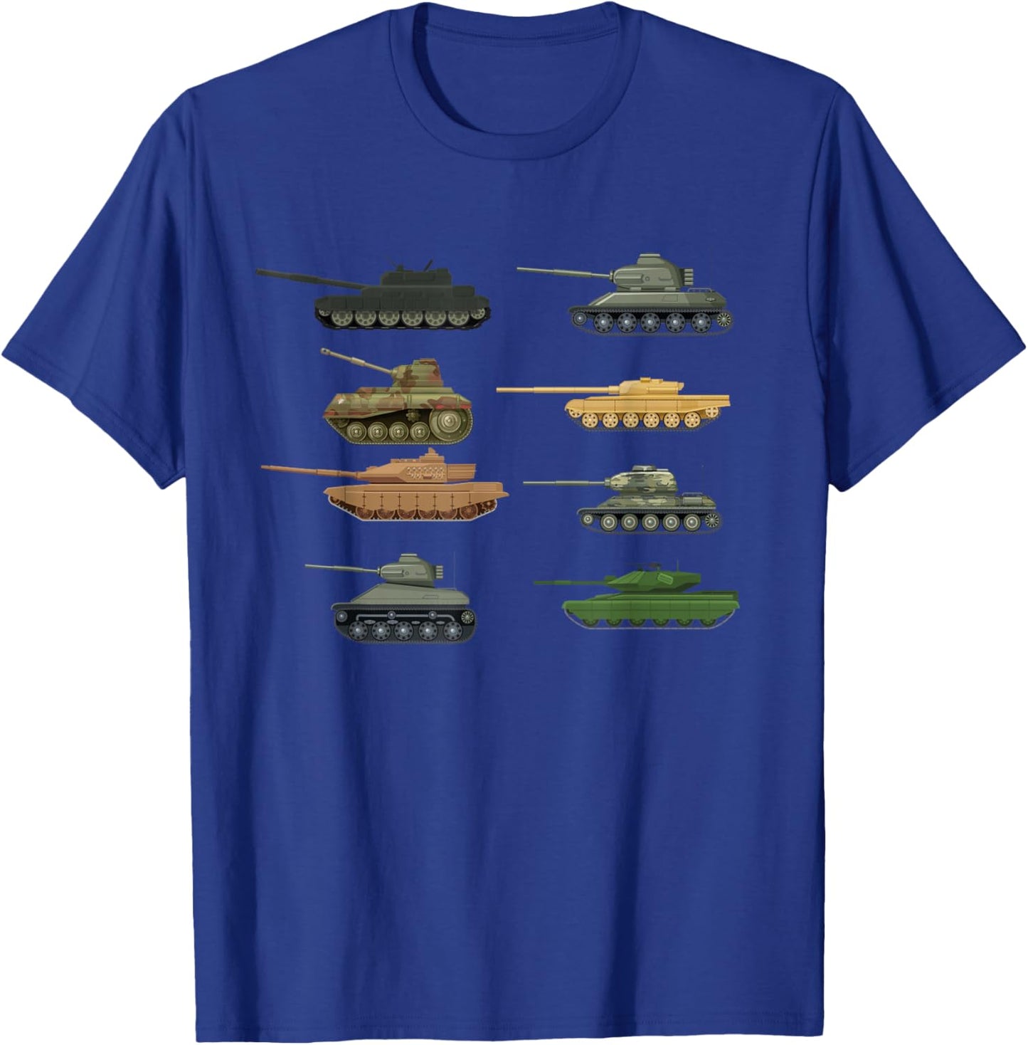 Tank Military Birthday for Boys Girls Toddlers T-Shirt - T-Shirt | Royal